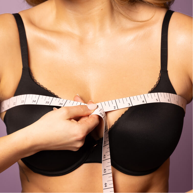 Measure your bra size 